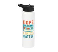 Dope Lyrics Matter 90s Hip Hop Stainless Steel Insulated Water Bottle