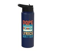 Dope Lyrics Matter 90s Hip Hop Stainless Steel Insulated Water Bottle