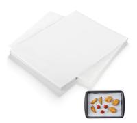 DOPENSPI 100Pcs 20x15cm Precut Parchment Paper, Greaseproof Paper Sheets Baking Papers Non-Stick Waterproof Greaseproof Papers for Cooking Grilling Wrapping