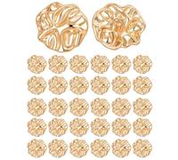 DOPENSPI 30PCS Metal Buttons, 23mm Gold Metal Button Irregular Vintage Button Finish Sewing Buttons for Cardigans Jackets Blazers Sweater Coat Jeans Knitting Shirts DIY Crafts