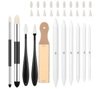 DOPENSPI 31 Pcs Blending Stumps, Sandpaper Pencil Sponge Pens Sharpener Blendings Sticks Sketch Drawing Stumps Pencils Tools for Drawing Artist Sketching Supplies