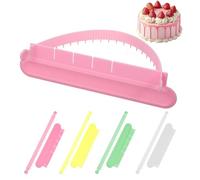 DOPENSPI 4PCS Cake Arch Guide Tools, Adjustable Cake Arc Ruler Fondant Decorative Marker Divider Baking Pastry Measure Tool Aid for Home Bakery Dessert Pastry Shop Controlling The Size and Position