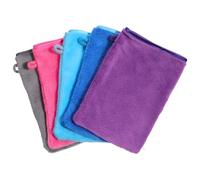 DOPENSPI 5 Pack Microfiber Body Wash Mitts, 20x15 cm Soft & Super Absorbent Face Cloth Wash Mitt Microfiber Bath Spa Cloth Makeup Remover Mitt Gloves for Bathing Makeup Face Washing