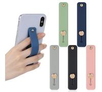 DOPENSPI 5PCS Phone Grip for Back of Phone, Telescopic Phones Loop Finger Holder Silicone Phones Finger Holder Grip Universal Kickstand for Most Smartphones