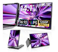 Dopesplay Laptop Screen Extender, 14" FHD 1200P IPS External Portable Monitor for Laptop, Plug & Play Dual Screen Monitor for 14-17" Laptops, Compatible with Mac/Wins/Chrome/Android/Dex