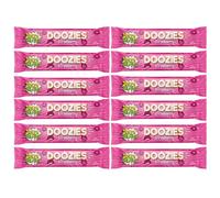 Dopey Heads | Doozies | Sour Chewy and Stretchy Bar | HALAL | Vegetarian | Strawberry | Chewy and Stretchy | 20g (0.71oz) Each | Pack of 12 | Weight 240g (Strawberry)