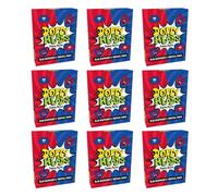Dopey Heads | Dopey Bytes | HALAL | Blue Raspberry & Tropical Bytes | Crunchy Bytes | Blue Raspberry | Tropical | Tiny Candy | Pack of 9 | Weight 40g (1.41 oz) Each - Blue Raspberry & Tropical