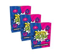 Dopey Heads | Dopey Bytes | HALAL | Crunchy Bytes | Blue Raspberry | Strawberry | Tiny Candy | Pack of 3 | Weight 40g (1.41 oz) Each - Strawberry & Blue Raspberry