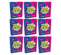 Dopey Heads | Dopey Bytes | HALAL | Crunchy Bytes | Blue Raspberry | Strawberry | Tiny Candy | Pack of 9 | Weight 40g (1.41 oz) Each - Strawberry & Blue Raspberry