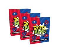 Dopey Heads | Dopey Bytes | HALAL | Crunchy Bytes | Blue Raspberry | Tropical | Tiny Candy | Pack of 3 | Weight 40g (1.41 oz) Each - Blue Raspberry & Tropical