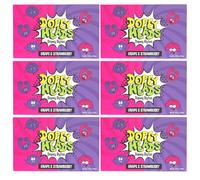 Dopey Heads | Dopey Bytes | HALAL | Crunchy Bytes | Grape & Strawberry Flavour | Theatre Box | Tiny Candy | Pack of 6 | Weight 140g (4.93 oz) Each - Grape & Strawberry