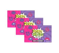Dopey Heads | Dopey Bytes | HALAL | Crunchy Bytes | Grape & Strawberry Flavour | Theatre Box | Tiny Candy | Pack of 3 | Weight 140g (4.93 oz) Each - Grape & Strawberry