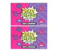 Dopey Heads | Dopey Bytes | HALAL | Crunchy Bytes | Grape & Strawberry Flavour | Theatre Box | Tiny Candy | Pack of 2 | Weight 140g (4.93 oz) Each - Grape & Strawberry