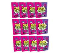 Dopey Heads | Dopey Bytes | HALAL | Grape & Strawberry | Crunchy Bytes | Tiny Candy | Pack of 12 | Weight 40g (1.41 oz) Each - Grape & Strawberry