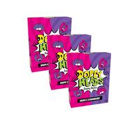 Dopey Heads | Dopey Bytes | HALAL | Grape & Strawberry | Crunchy Bytes | Tiny Candy | Pack of 3 | Weight 40g (1.41 oz) Each - Grape & Strawberry
