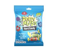 Dopey Heads | HALAL | Assorted Hard Candy | Five Flavours | Blue Raspberry | Apple | Cherry | Grape | Watermelon | Pack of 1 | Weight 198g (7 oz) Each (Assorted Hard Candy)