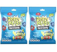 Dopey Heads | HALAL | Assorted Hard Candy | Five Flavours | Blue Raspberry | Apple | Cherry | Grape | Watermelon | Pack of 2 | Weight 198g (7 oz) Each (Assorted Hard Candy)