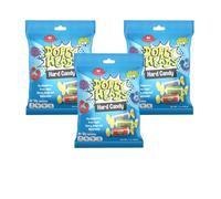 Dopey Heads | HALAL | Assorted Hard Candy | Five Flavours | Blue Raspberry | Apple | Cherry | Grape | Watermelon | Pack of 3 | Weight 198g (7 oz) Each (Assorted Hard Candy)