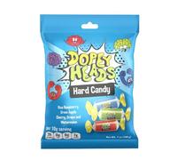 Dopey Heads | HALAL | Assorted Hard Candy | Five Flavours | Blue Raspberry | Apple | Cherry | Grape | Watermelon | Pack of 1 | Weight 198g (7 oz) Each (Assorted Hard Candy)