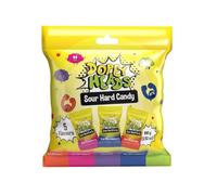 Dopey Heads | HALAL | Assorted | Sour Hard Candy | Watermelon | Strawberry | Grape | Blue Raspberry | Apple | Pack of 1 | Weight 100g Each (Assorted Sour Hard Candy)