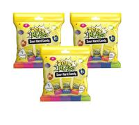 Dopey Heads | HALAL | Assorted | Sour Hard Candy | Watermelon | Strawberry | Grape | Blue Raspberry | Apple | Pack of 3 | Weight 100g Each (Assorted Sour Hard Candy)