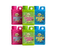 Dopey Heads | Powder Bubble Gum | HALAL | Blue Raspberry | Cotton Candy | Sour Apple | Flavoured Bubble Gum | Fruit Flavour | Sweet Gum Powder | 40g (1.41oz) Each | 3 Flavours (Pack of 6)