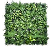 DOPGIB Artificial Green Boxwood Grass Wall Panels 20"x20"(16P) UV Protected Ivy Privacy Hedge Fence Screen for Chain Link Fences Indoor,Outdoor Patio Balcony & Garden