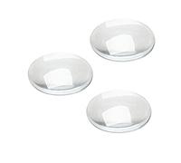 Dophee 10Pcs Clear Cabochon Dome Crystal Round Flat Back Glass Tile Jewellery Making,25mm