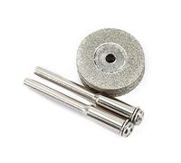 Dophee 10PCS Diamond Cutting Wheel Set, 20mm Diamond Cutting Off Discs Wheel Rotary Tool with 2 Mandrel Arbor Set for Metal Glass Ceramics Porcelain Gem Stones