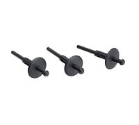 Dophee 50 Pcs 6mm Hole Black Car Bumper Fender Plastic Rivets Fasteners for BMW