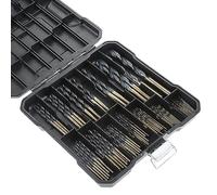 Dophee HSS Drill Bits Set, 99PCS Cobalt Twist Drill Bits Straight Shank for Wood, Metal, Aluminum Alloy, Stainless Steel, Plastic