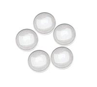 Dophee Transparent Glass Cabochons, 100PCS Clear Glass Dome Cabochon 10mm Half Round Cabochon Covers for Photo Pendant Necklaces Craft Jewelry Making
