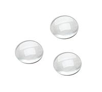 Dophee Transparent Glass Cabochons, 100PCS Clear Glass Dome Cabochon 12mm Half Round Cabochon Covers for Photo Pendant Necklaces Craft Jewelry Making