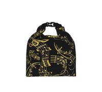 DOPKLNA Black Music Notes, Insulated Lunch Bag - Portable Roll Top Cool Bag, Reusable Cooler for Women & Men