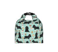 DOPKLNA Cocker Spaniel with Coffees Black Cocker Spaniel Dog, Insulated Lunch Bag - Portable Roll Top Cool Bag, Reusable Cooler for Women & Men