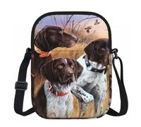 DOPKLNA German Short-Haired Pointer Dog Fall, Zipper Crossbody Bags, Casual Shoulder Bag For Women And Men