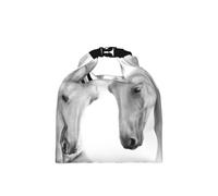 DOPKLNA Horse Pattern Animal White, Insulated Lunch Bag - Portable Roll Top Cool Bag, Reusable Cooler for Women & Men