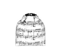 DOPKLNA Music Notes Musical Note Symbol Illustration, Insulated Lunch Bag - Portable Roll Top Cool Bag, Reusable Cooler for Women & Men