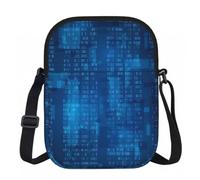 DOPKLNA Programmer Binary Code Blue, Zipper Crossbody Bags, Casual Shoulder Bag For Women And Men