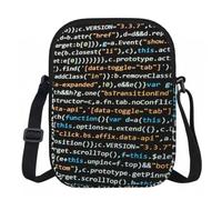 DOPKLNA Programmer Programming Code, Zipper Crossbody Bags, Casual Shoulder Bag For Women And Men