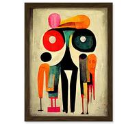 Doppelganger33 LTD Abstract Colourful Pop Art People Artwork Framed A3 Wall Art Print