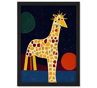 Doppelganger33 LTD Abstract Giraffe Surreal Cubism Artwork Framed A3 Wall Art Print