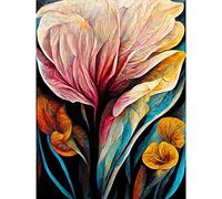 Doppelganger33 LTD Abstract Tropical Floral Bloom Acrylic Flower Large Wall Art Poster Print Thick Paper 18X24 Inch