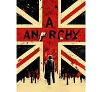Doppelganger33 LTD Anarchy Union Jack Stencil Rebel Graffiti Punk UK Large Wall Art Poster Print Thick Paper 18X24 Inch