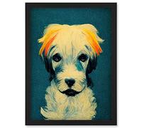 Doppelganger33 LTD Border Terrier Dog Artwork Framed Wall Art Print A4