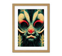 Doppelganger33 LTD Christmas Krampus Beast Alpine Folklore Artwork Framed Wall Art Print 18X24 Inch
