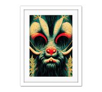 Doppelganger33 LTD Christmas Krampus Beast Alpine Folklore Artwork Framed Wall Art Print 18X24 Inch