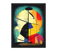 Doppelganger33 LTD Colourful Kandinsky Inspired Abstract Painting Artwork Framed Wall Art Print 18X24 inch