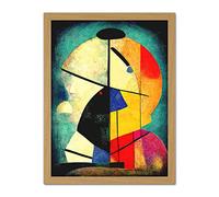 Doppelganger33 LTD Colourful Kandinsky Inspired Abstract Painting Artwork Framed Wall Art Print 18X24 inch