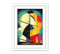 Doppelganger33 LTD Colourful Kandinsky Inspired Abstract Painting Artwork Framed Wall Art Print 18X24 Inch